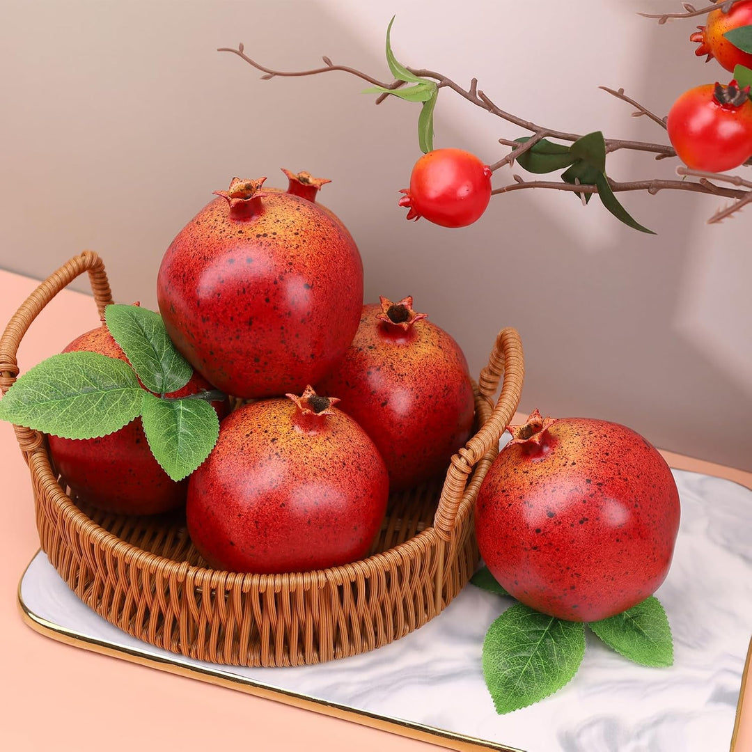Künstliche Granatapfel-Dekoration, lebensechte realistische Simulation, künstliche Früchte, Schrank,