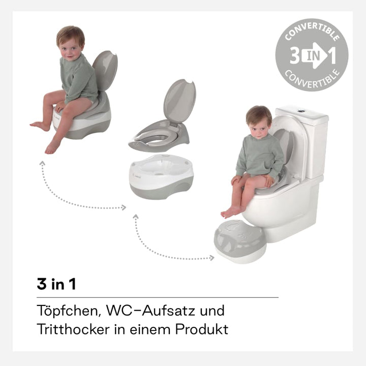 3-in-1 Lerntöpfchen für Babys von Jané, Toilettenreduzierer, Sitzerhöhung, ab dem 18 Monat, bis zu 5
