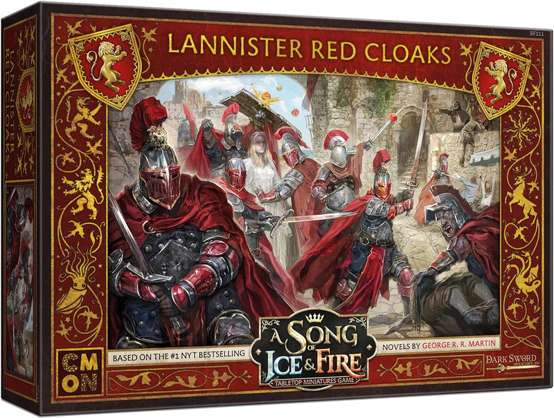 A Song of Ice and Fire Tabletop Miniatures Game Lannister Red Cloaks Unit Box,Strategiespiel für Jug