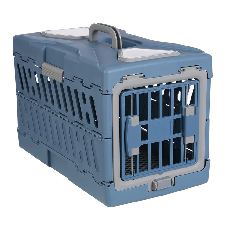 Transportbox Katze Gross, Faltbar Katzentragetasche Transporttasche mit Rutschfestes Mesh-Pad, Trans