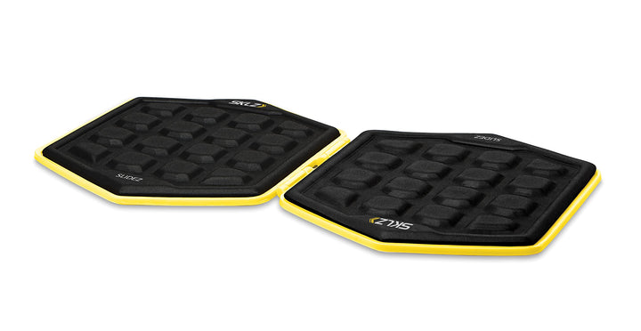 SKLZ 1862 Trainingspad Slidez 2er-Pack Trainingsgerät, gelb-Schwarz, One Size