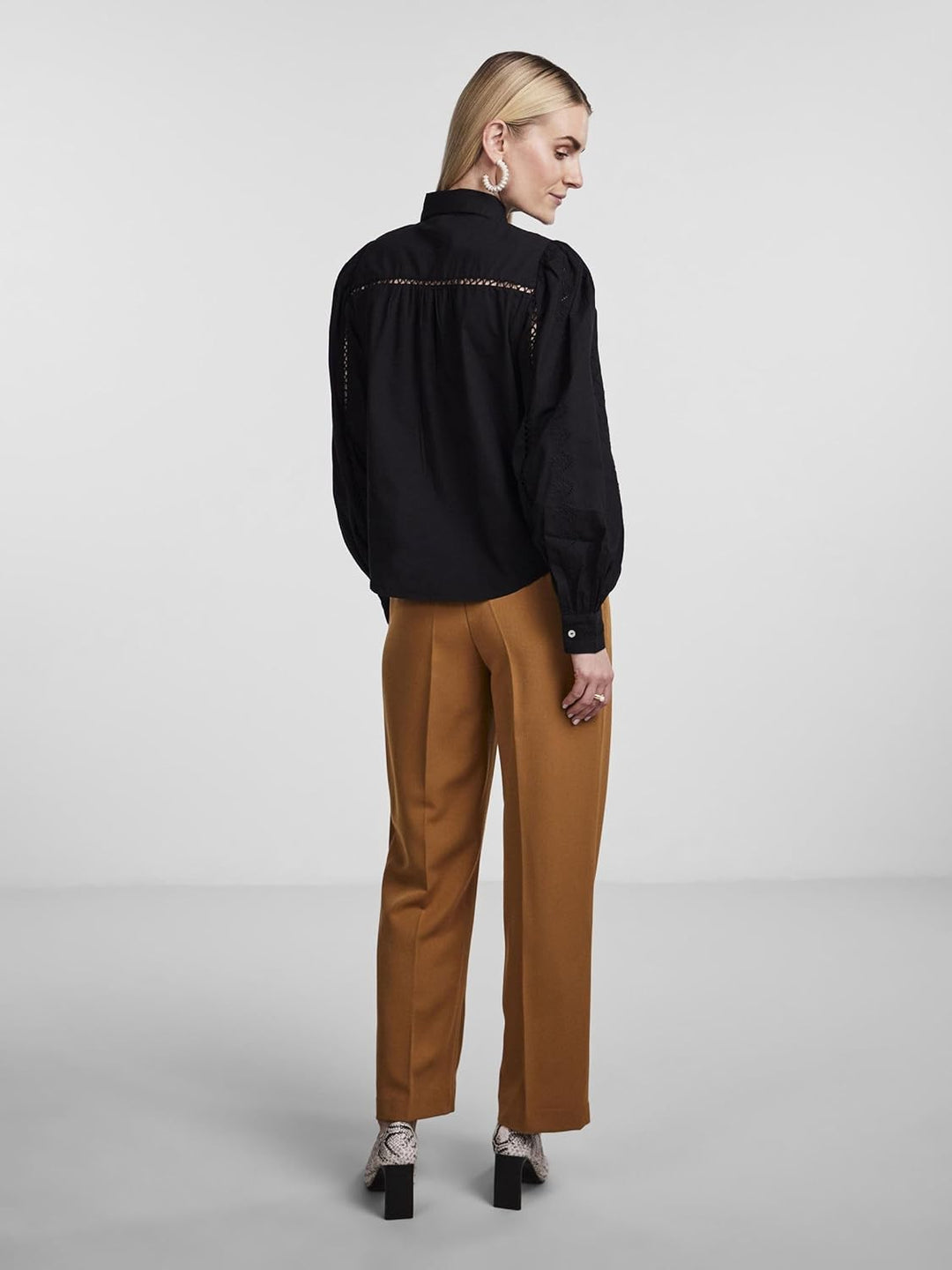 YAS Damen Yaskenora Ls Shirt S. Noos Bluse (1er Pack) L Schwarz, L Schwarz