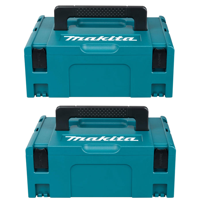 2x Makita Kunststoff Werkzeug Koffer MAKPAC 2 - ohne Einlage