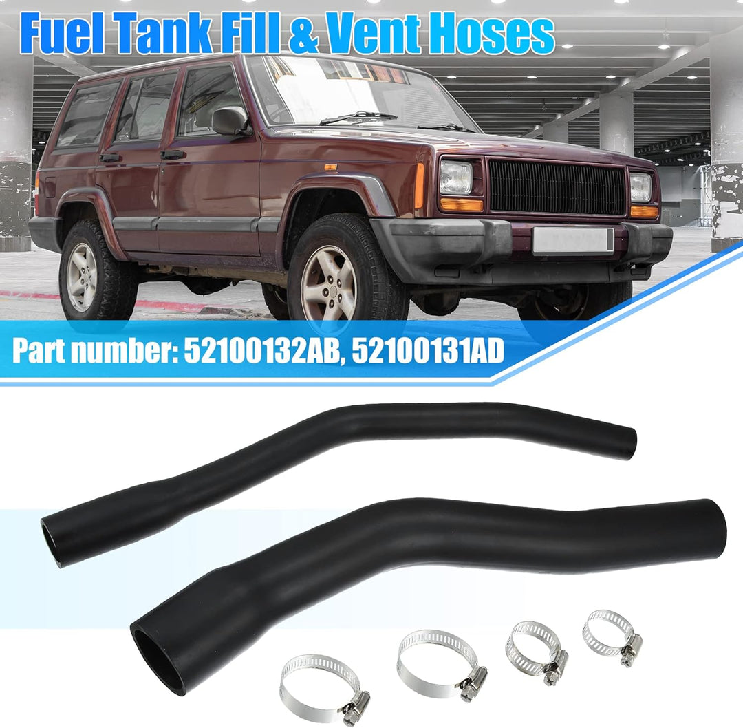 QUARKZMAN Tankfüll Entlüftung Schlauchsatz 52100131AD 52100132AB für Jeep Cherokee XJ