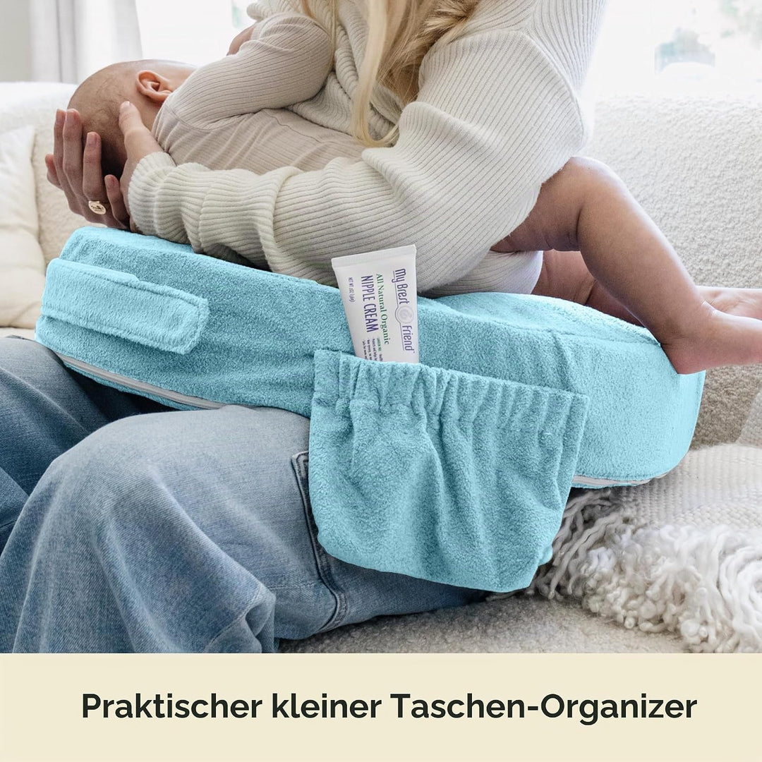My Brest Friend Stillkissen, Deluxe, verbesserter Komfort mit Slipcover, ergonomisches Stillkissen f