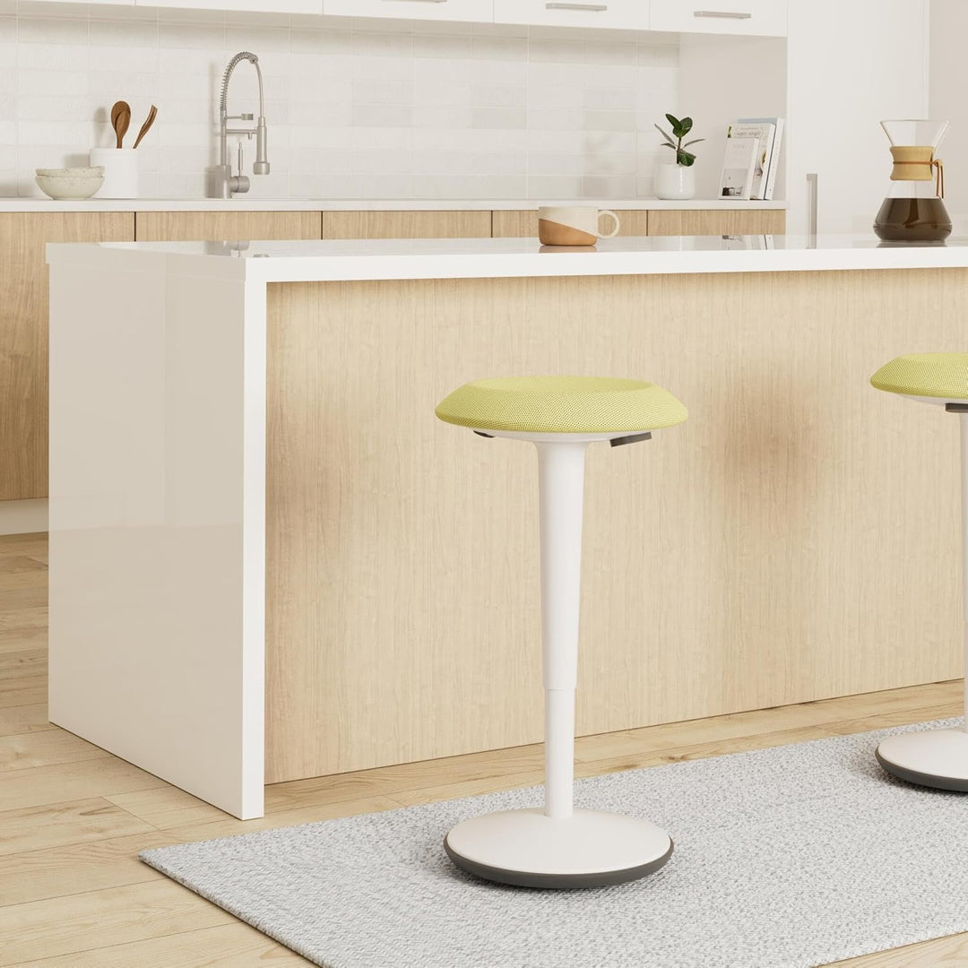 Sedus se:fit, Ergonomischer Hocker, Stehhocker, Stehsitz, Stehhilfe, Grün, Grau, Kunststoff, Gummifu
