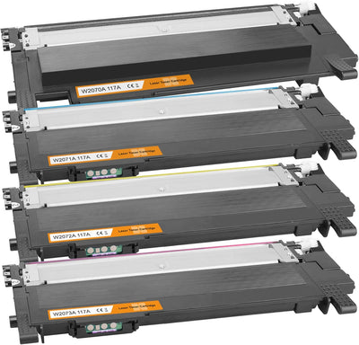 Tito-Express 4 Toner XXL inkl. Chip kompatibel mit HP 117A für Color Laser MFP 178nwg 179fwg 150nw 1