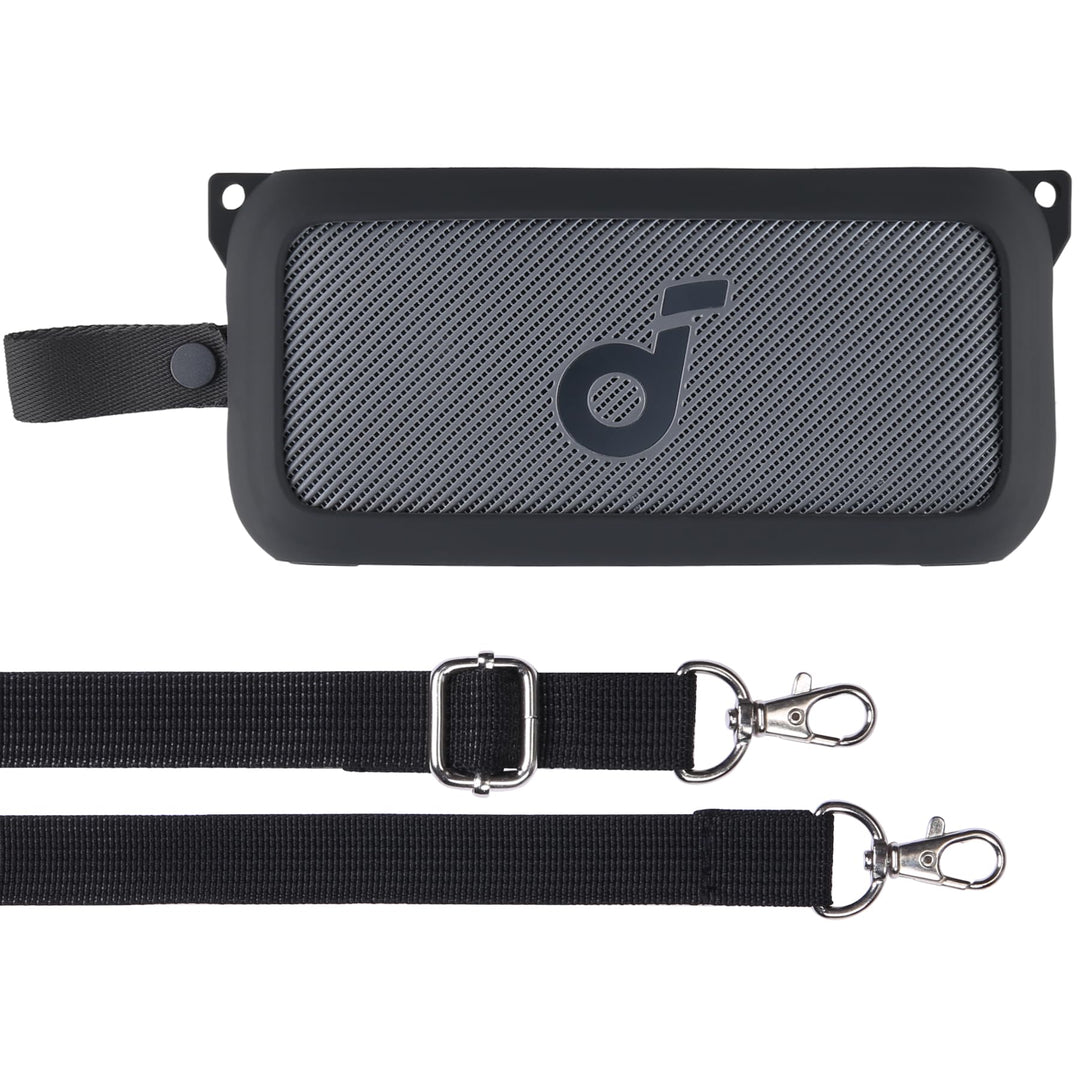 co2CREA Silikonhülle Tragetasche Case mit Schultergurt für Soundcore Motion 300 Hi-Res Bluetooth Lau