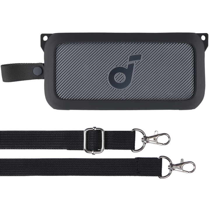 co2CREA Silikonhülle Tragetasche Case mit Schultergurt für Soundcore Motion 300 Hi-Res Bluetooth Lau