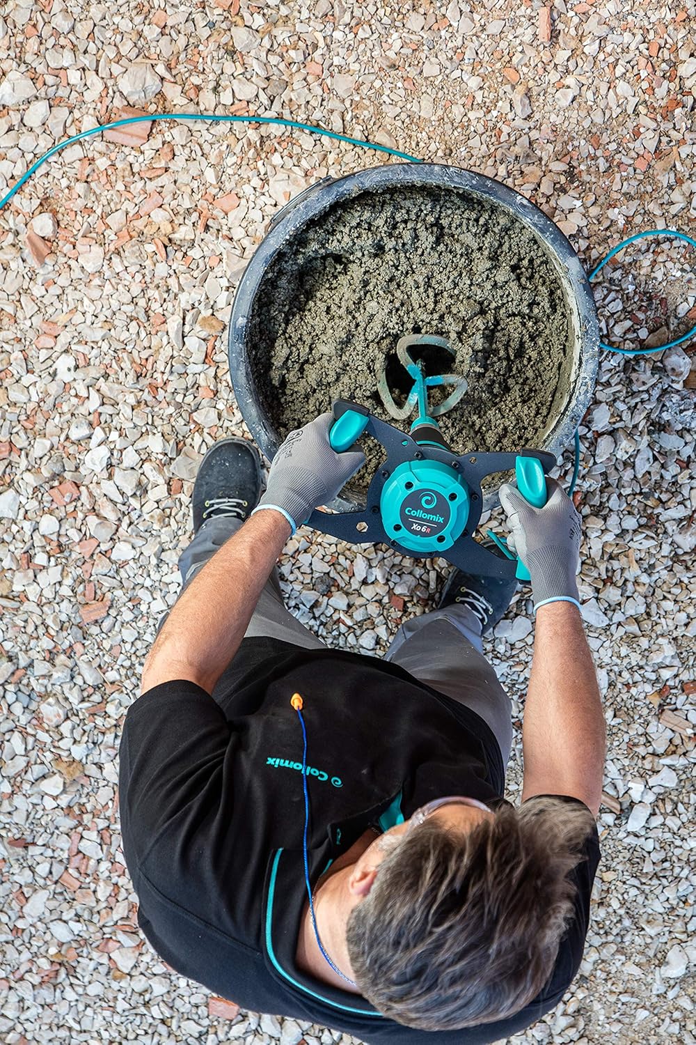 Collomix Rührer MK 140 HF, 590mm, Ø135mm, Mischmenge 20-40kg, Mörtel, Estrich