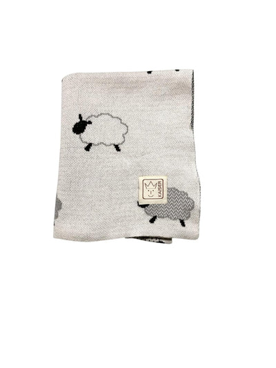 KAISER 65213 SHEEP - Babydecke Strick 100% Bio Baumwolle (kbA), atmungsaktive Babydecke, Ganzjährig,