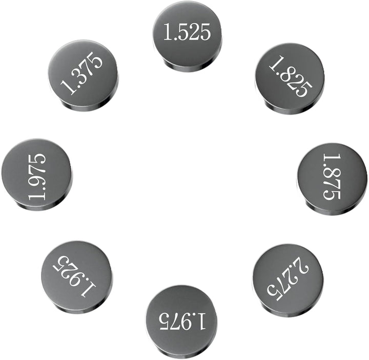 Road Passion 7.48mm Ventil Shim Ventileinstellplättchen Kit 1.225mm-3.475mm 46 pcs für Suzuki RF600