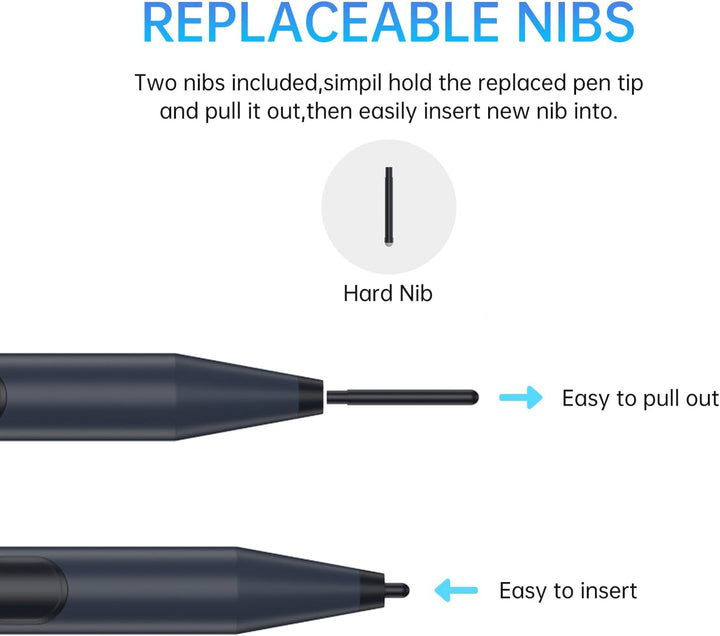ANYQOO MPP Stylus Pen 1.51 mit 1024 Druckempfindlichkeit, Palm Rejection, AAAA-Batterie, Lange Akkul