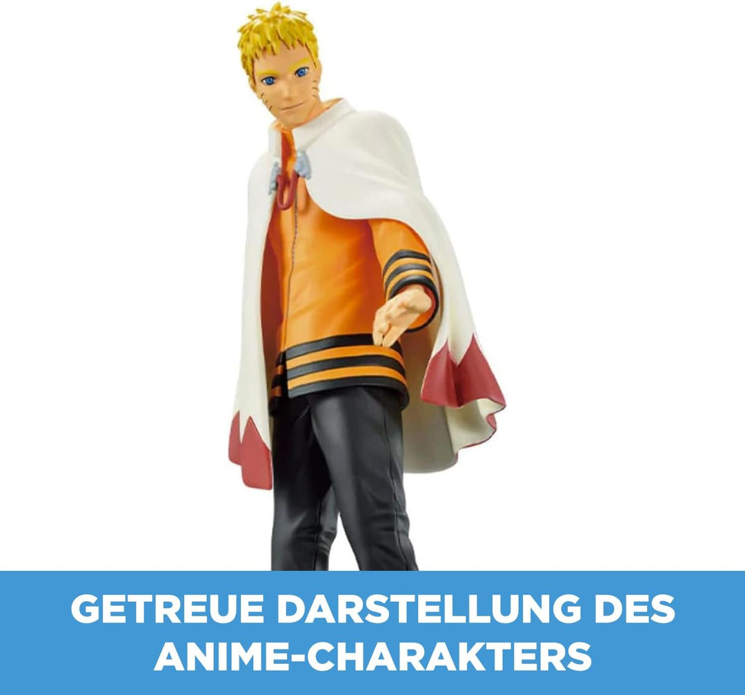 BANPRESTO Figur Statue Uzumaki Naruto Hokage 20th Anniversary BAN19134 - Höhe 16cm - Mehrfarbig