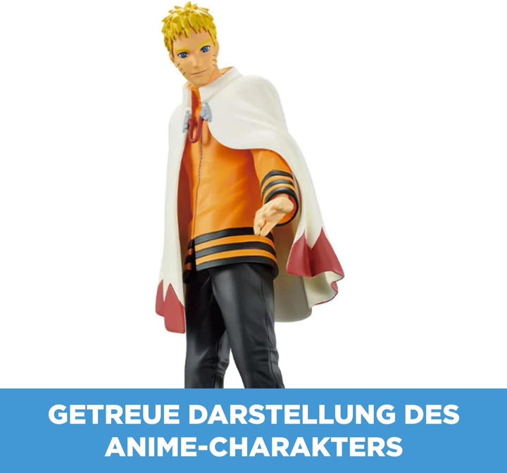 BANPRESTO Figur Statue Uzumaki Naruto Hokage 20th Anniversary BAN19134 - Höhe 16cm - Mehrfarbig