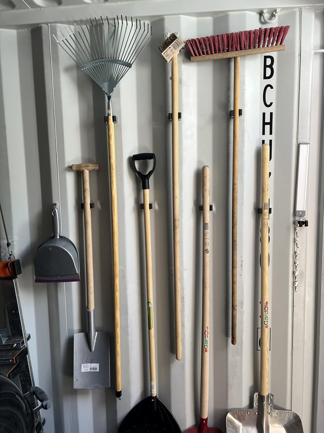 3-H 4 Stück Magnetischer Besenhalter, Edelstahl Gerätehalter Besenhalterung Wandaufhängung für Garte