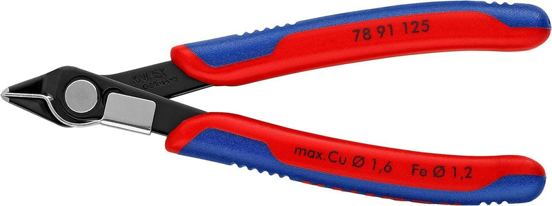 Knipex Electronic Super Knips® brüniert, mit Mehrkomponenten-Hüllen 125 mm 78 91 125 Mit Mehrkompone