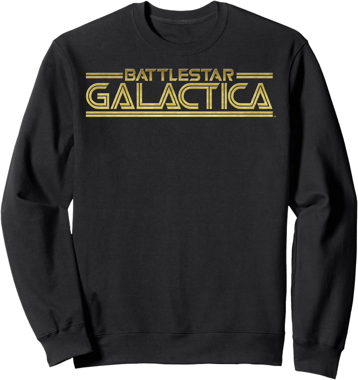 Battlestar Galactica Gold Title Logo Sweatshirt