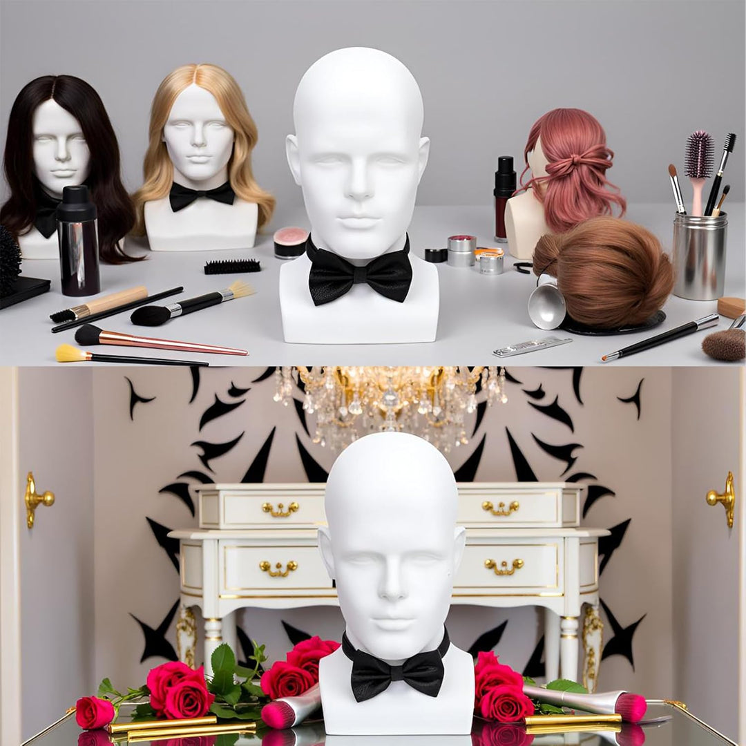 Männlicher Mannequin-Kopf Professioneller Kosmetik-Übungskopf für die Präsentation von Headsets, Kop