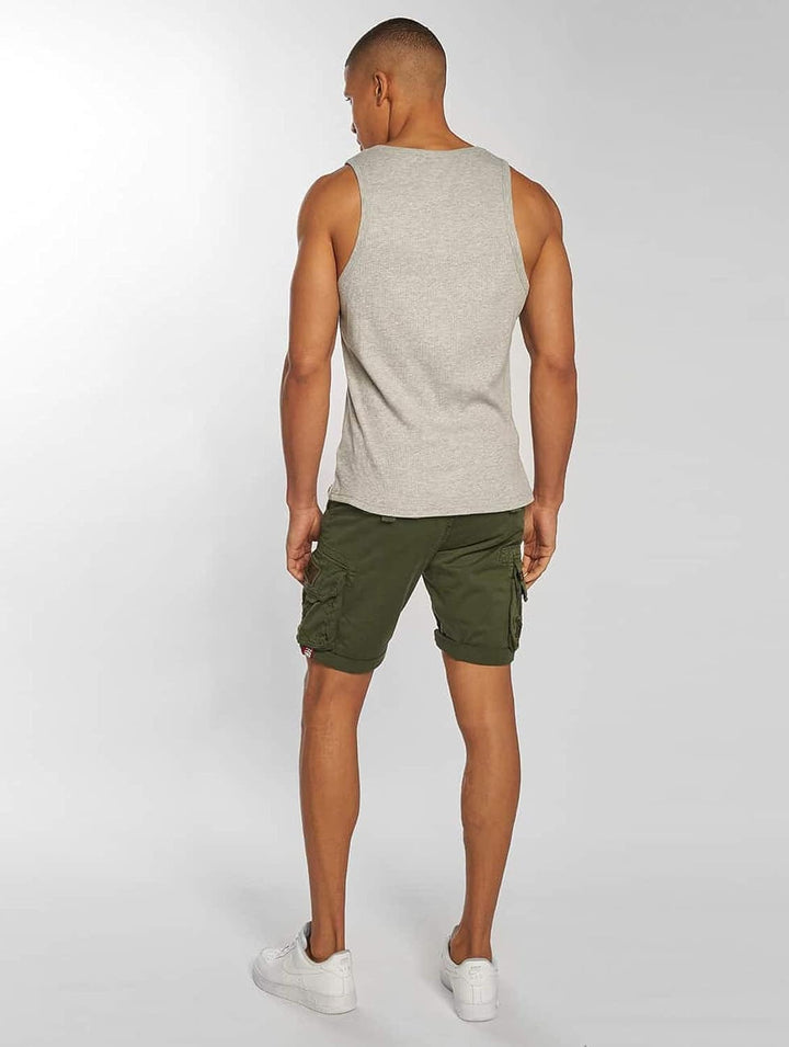ALPHA INDUSTRIES Herren Cargos Crew Short Patch Short für Herren 33 Dark Olive, 33 Dark Olive