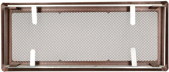 KOTARBAU Luftgitter 16 x 45 cm Kupfer - Antik Kamingitter Ofengitter Lüftungsgitter Warmluftgitter K
