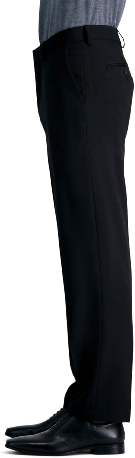 Haggar Herren Premium Comfort Anzughose – Gerade Passform, Flache Vorderseite, Reg. und Big & Tall K