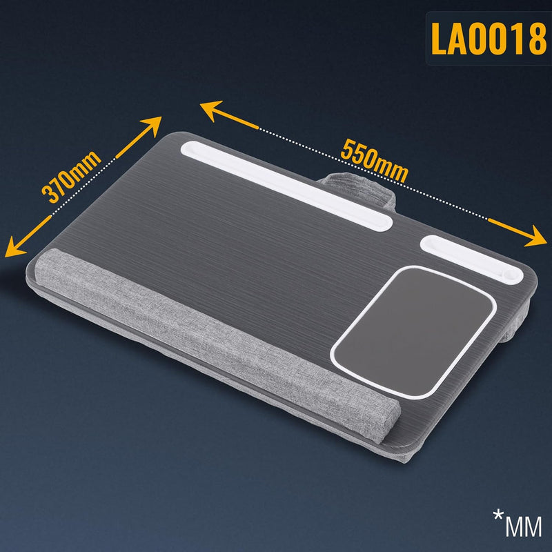 RICOO Laptopkissen Knietablett in Holzoptik für max. 15,6 Zoll Notebook, Kissentablett LA0018, Lapto