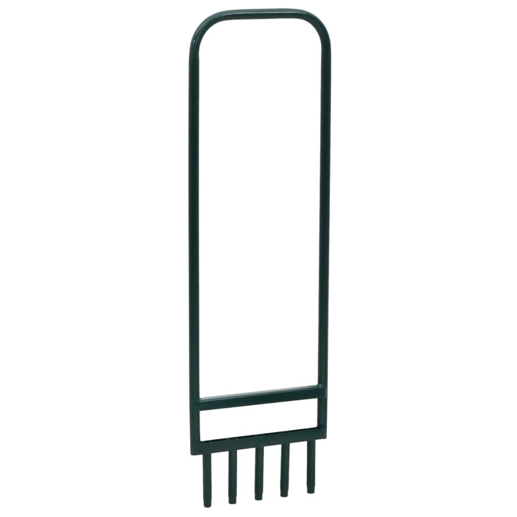 vidaXL Rasenlüfter mit 5 Hohlzinken, Rasen Aerator mit Fussstange Griff, Vertikutierer zum Lockern v