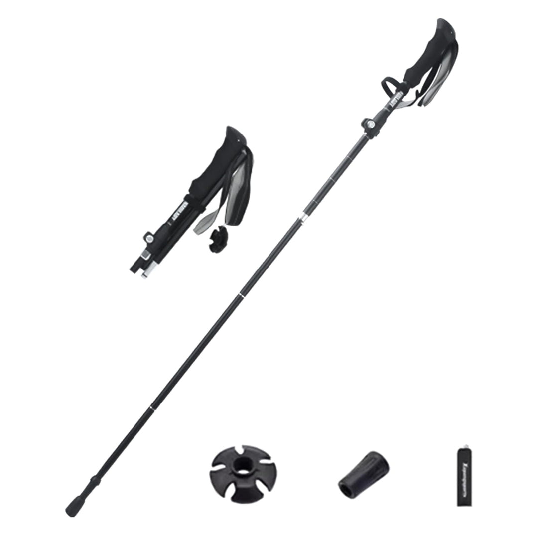 Wanderstöcke, Walkingstöcke Faltbar Leicht, Metallverschluss, Passend für 165–185 cm Körpergrösse, T