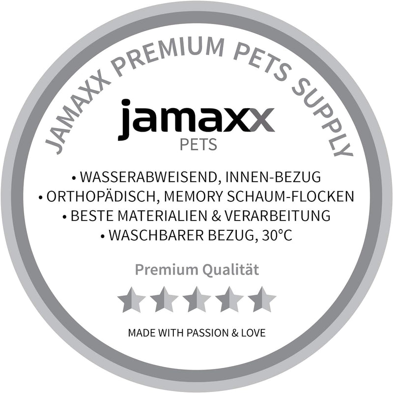 JAMAXX Premium Hundebett Orthopädisch Memory Visco Schaum Waschbar Wendekissen Wasserabweisend/Hunde