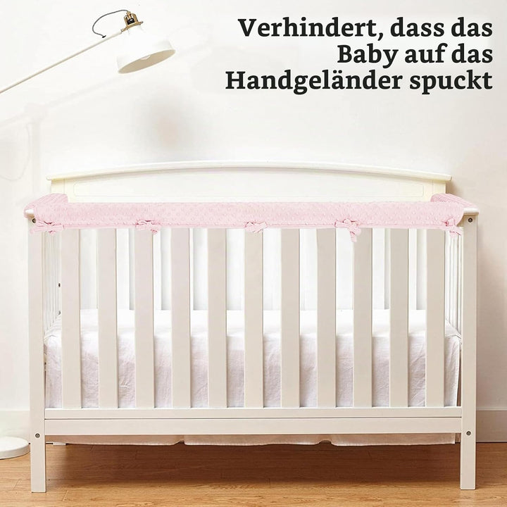 IULONEE 3pcs Baby Bed Rail Cover Protector Set Kinderbett Kantenschutz 128x18cm/68x18cm Bettkantensc