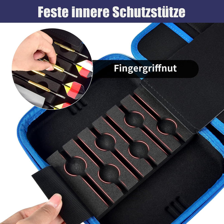 Boobowl Darts Tasche - Hard Shell Stossfeste Dart-Aufbewahrungstasche, Tragbare Tragekoste für Stahl