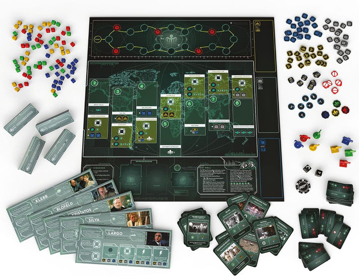 Modiphius 007 Spectre Brettspiel, Brettspiel, ab 14 Jahren, 2-4 Spieler, 20-45 Minuten Spielzeit, MU