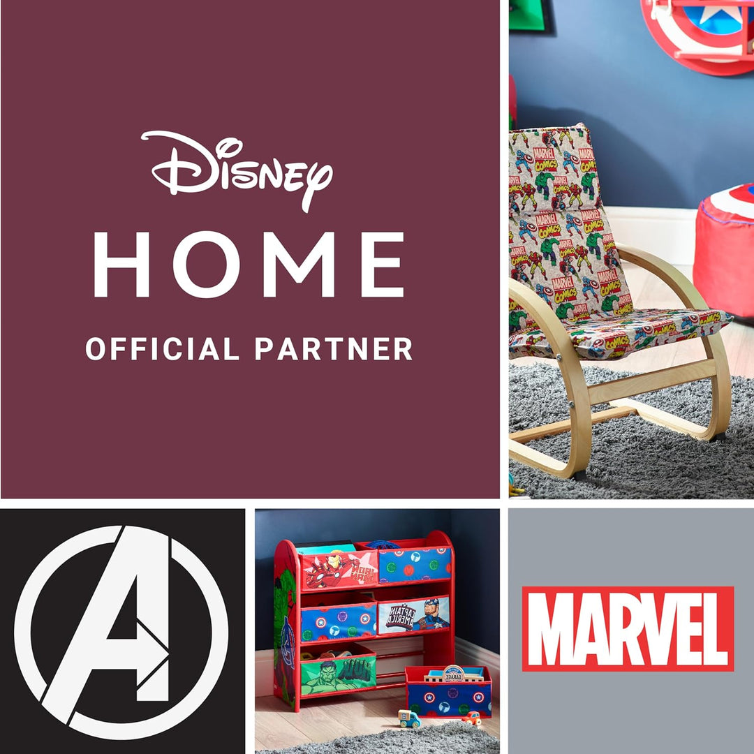 Disney Marvel Avengers Multicoloured Storage Unit with 6 Storage Boxes for Kids