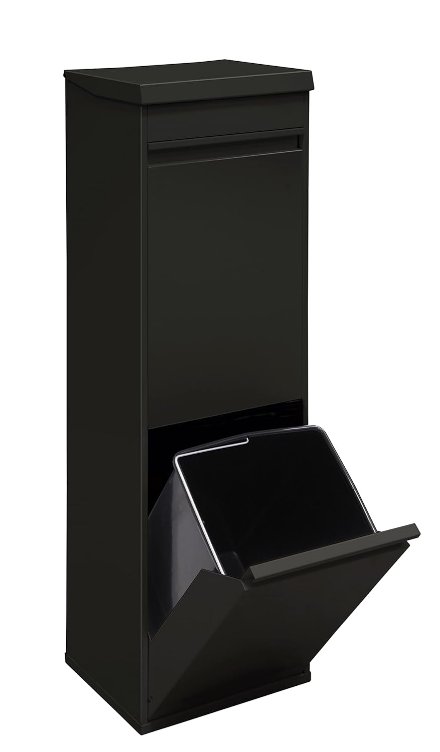 ARREGUI Top CR226-B Recycling Abfalleimer / Mülleimer aus Stahl mit Aufbewahrungsbox mit Deckel, Mül