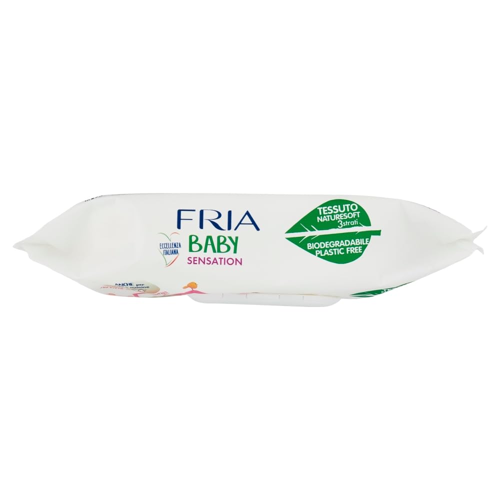 Fria Baby Sensation Wickeltücher, mit Sheabutter mit hautberuhigender Wirkung, dermatologisch getest