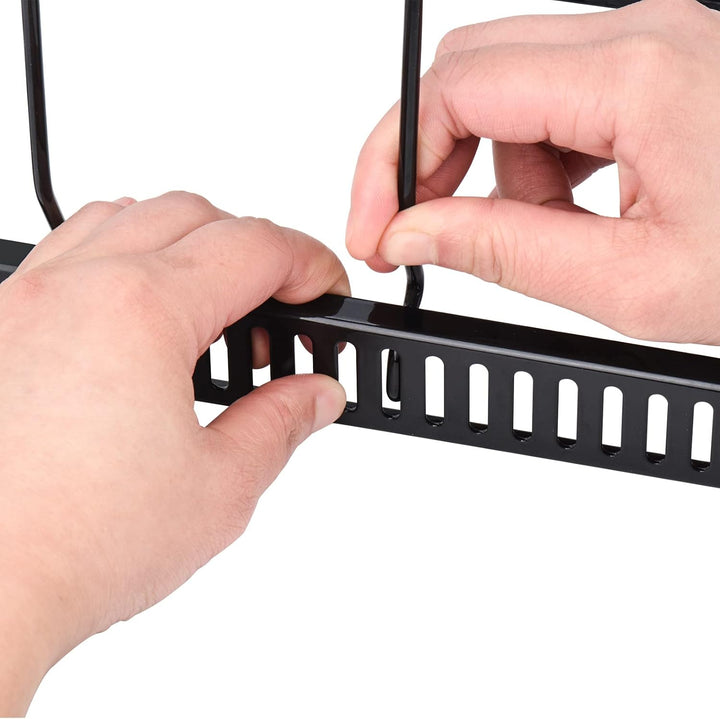Toplife Deckelorganizer für Teller, Deckelhalter mit 10 verstellbaren Teiler, Abtropfgestell, Küchen