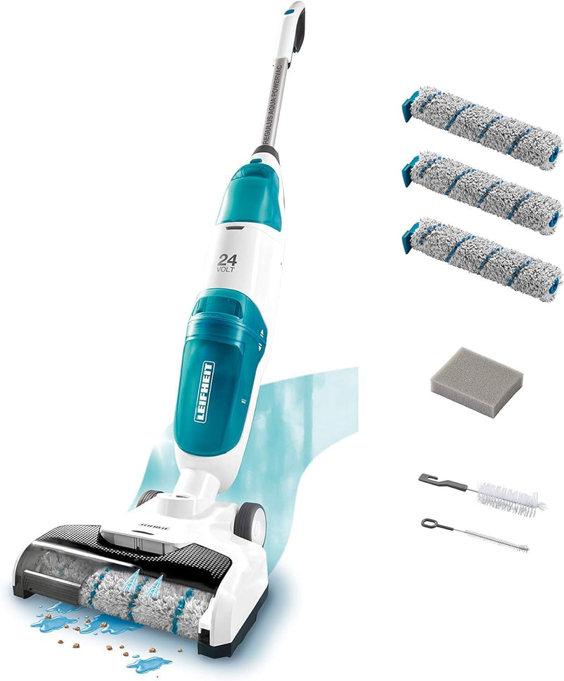 Leifheit Set Saugwischer Regulus Aqua PowerVac inkl. Zubehör, saugen und wischen, leichter Nasssauge