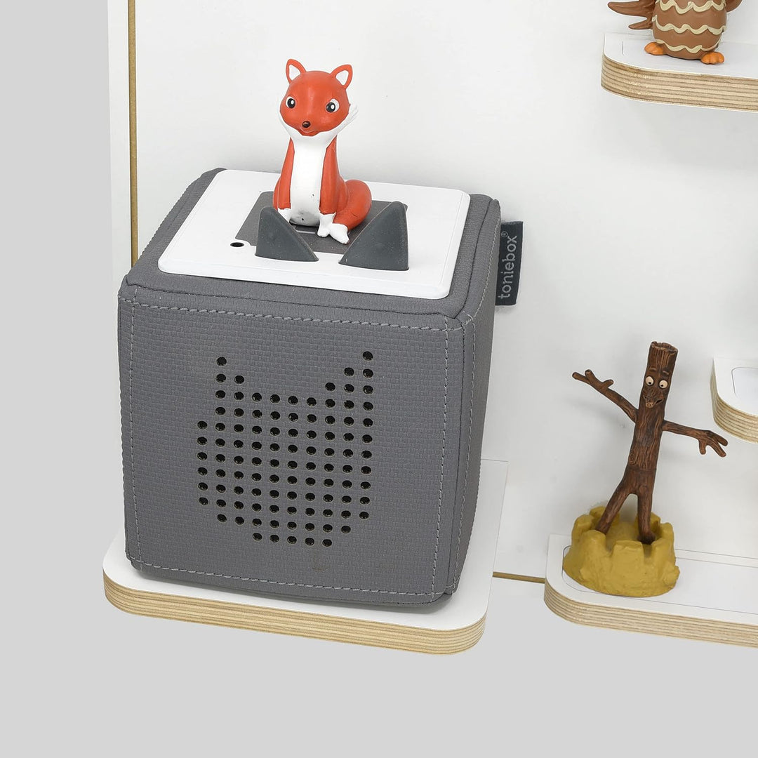 stadtecken Kinder Holz Regal für Musikbox I Buchstabe O I Geeignet für die Toniebox und ca. 36 Tonie
