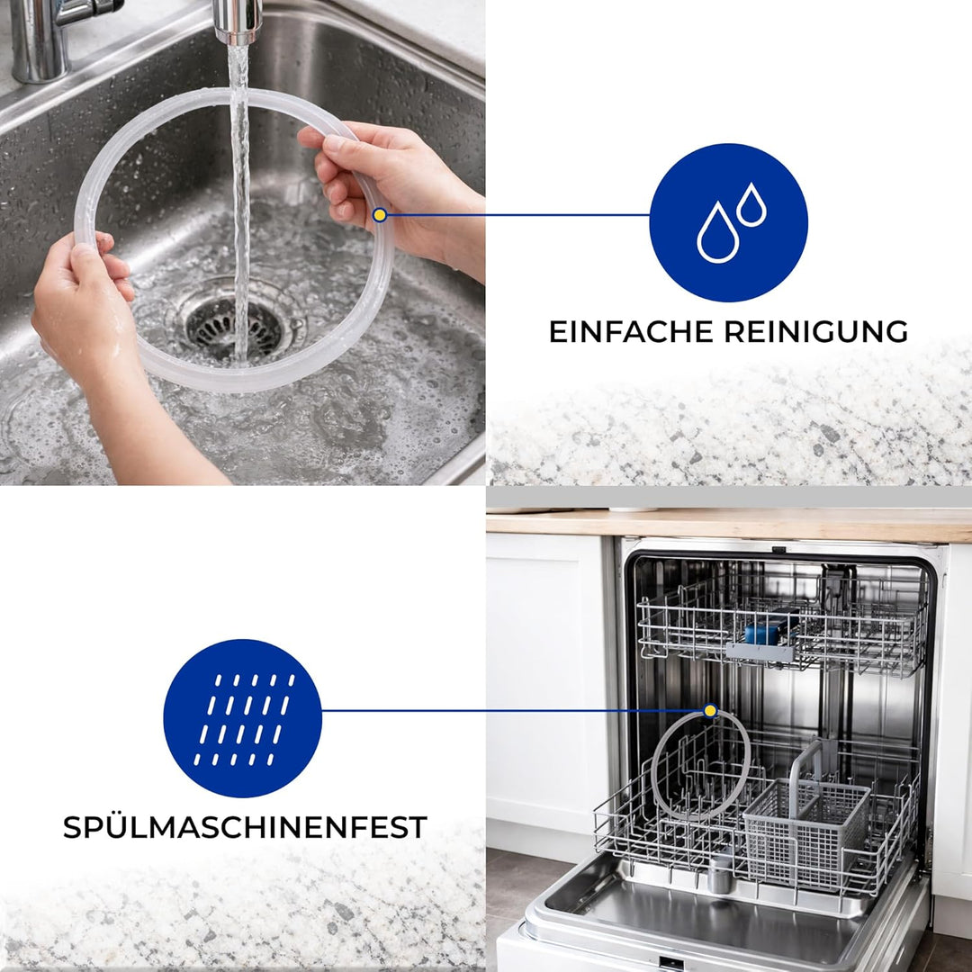 Dichtung Schnellkochtopf Ø 26 cm mit Originalcode 038-667-00-205/0 3868700205 für Fissler Beispiel B