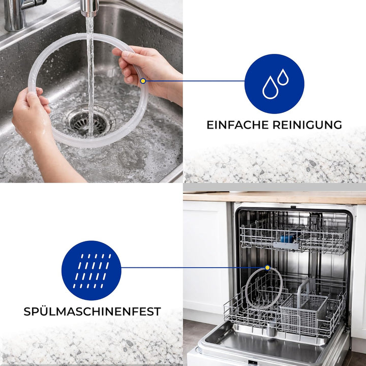 Dichtung Schnellkochtopf Ø 26 cm mit Originalcode 038-667-00-205/0 3868700205 für Fissler Beispiel B