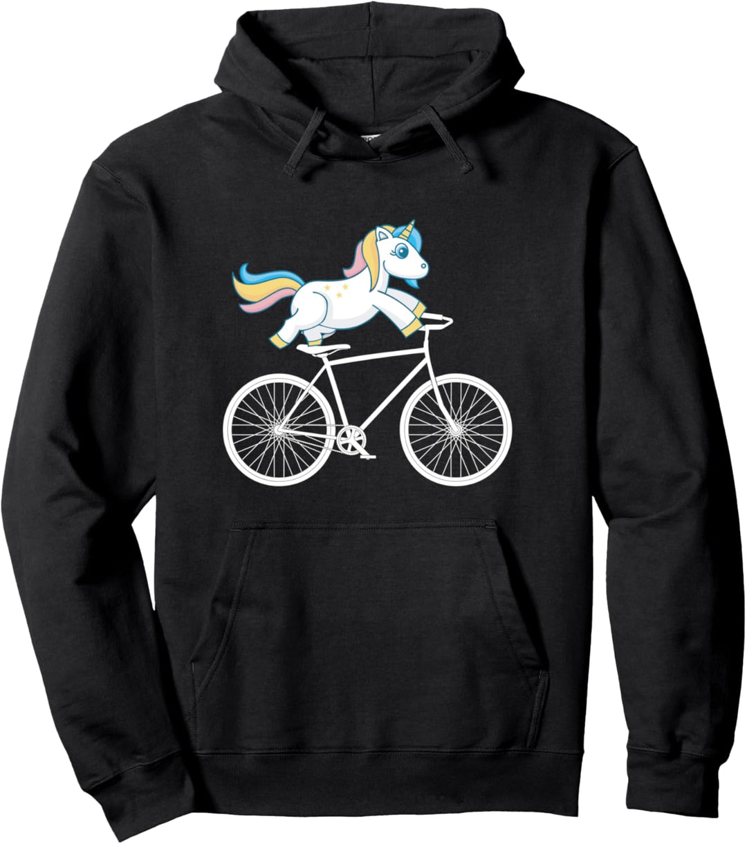 Kunstrad Fahren Kunstradfahren Einhorn Unicorn Mädchen Mann Pullover Hoodie