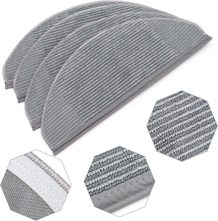 Ersatz Zubehör für Eufy RoboVac X8 Hybrid Saugroboter - 4 Seitenbürsten, 4 HEPA Filters, 4 Mikrofase