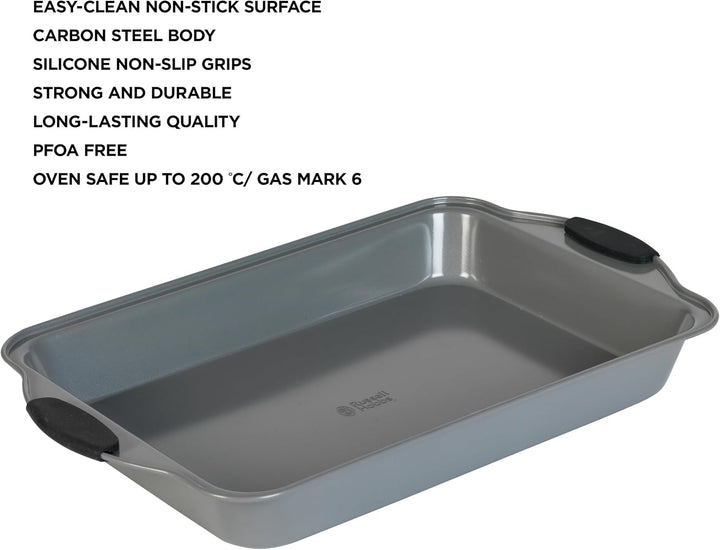 Russell Hobbs Backblech 40-cm-Bräter Backblech, Backform, Backofenform, Kuchenform mit Antihaftbesch