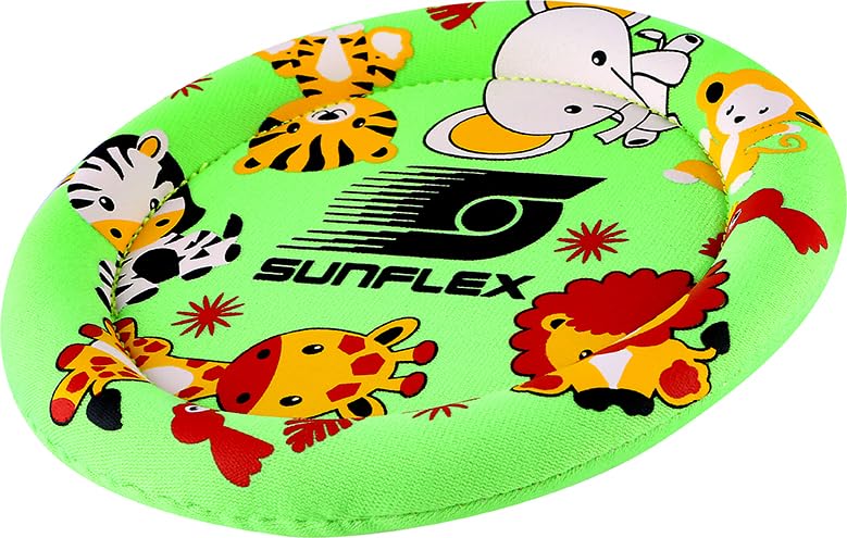 Sunflex® Youngster Jungle Wurfscheibe | weiche & leichte Flugscheibe für den Strand & den Park | für