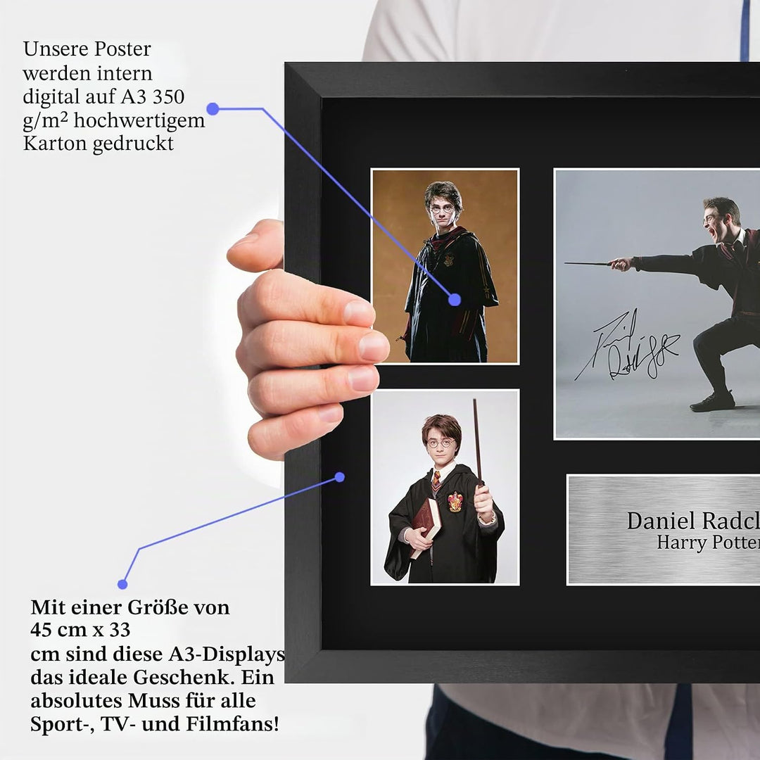 HWC Trading FR A3 Daniel Radcliffe Harry Potter Geschenke Gedruckt, Signiert Autogramm Bild Display