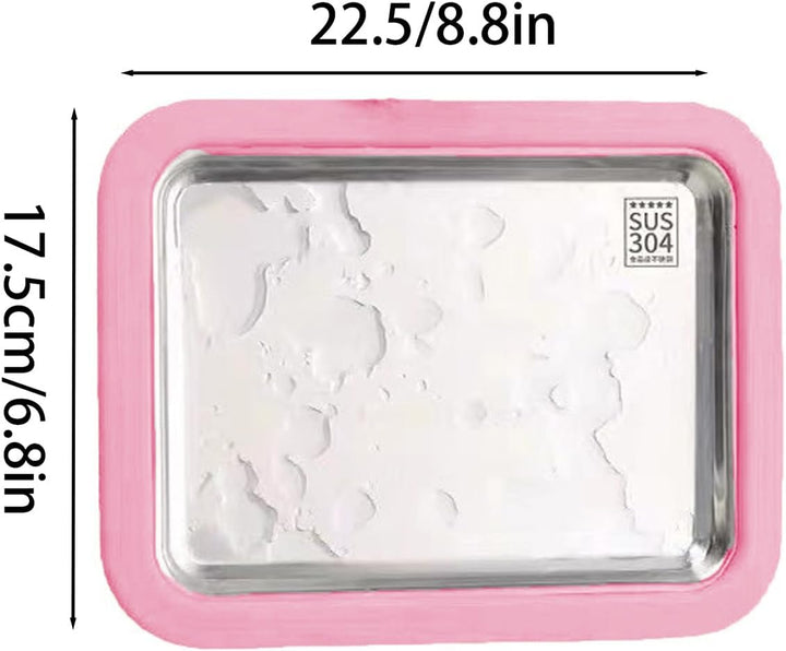 Eisplatte Eis Rolls zum Eis Machen DIY, Rolled Ice Cream Maker, mit 2 Spateln für Kinder, Zuhause, F