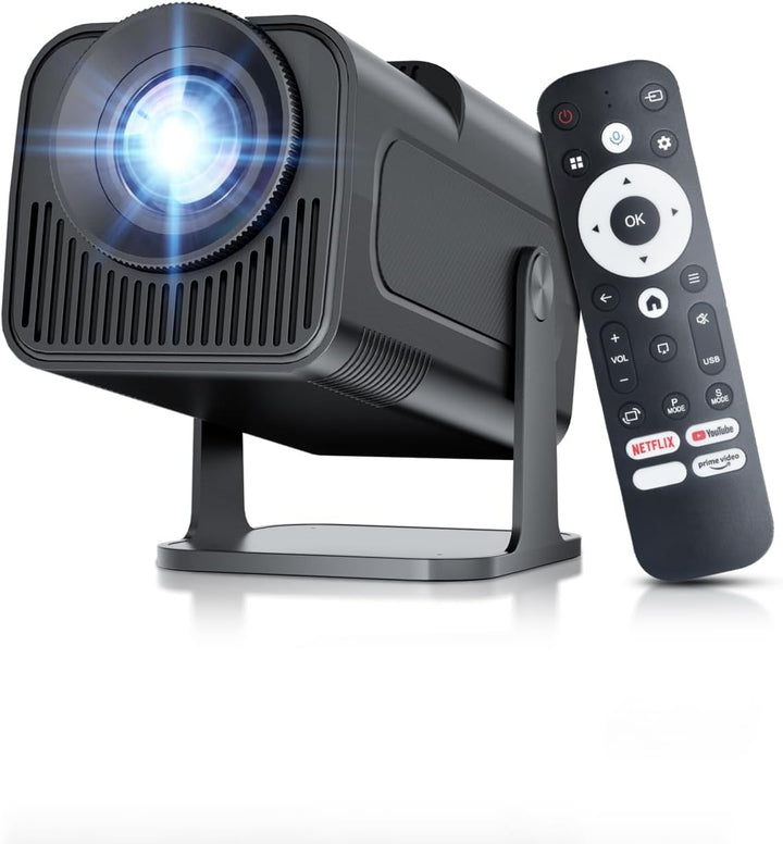 Salange Beamer,Kompatibel mit Netflix,4k heimkino Unterstützt,Handy Projektor Smart Mini Beamer für