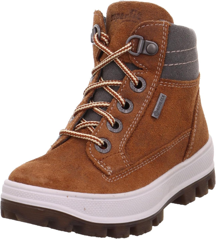 Superfit Jungen Tedd Warm Gefütterte Gore-tex Schneestiefel 27 EU Weit Braun Grau 3010, 27 EU Weit B
