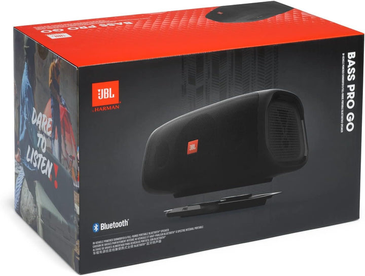 JBL BASSPRO Go Plus mit Heimladegerät - 2 in 1: Aktiv Subwoofer Auto und 200 Watt Bluetooth Lautspre